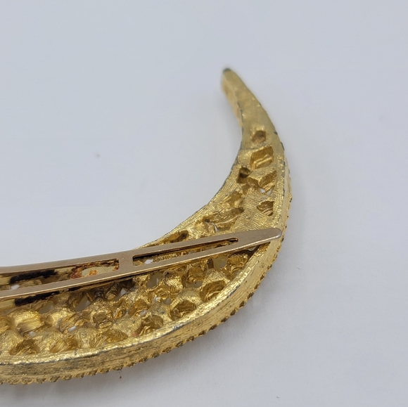 Lady Ellen Faux Pearl Pin Curl Hair Clip - 1960s Vintage Gold-Tone - Picture 6 of 9